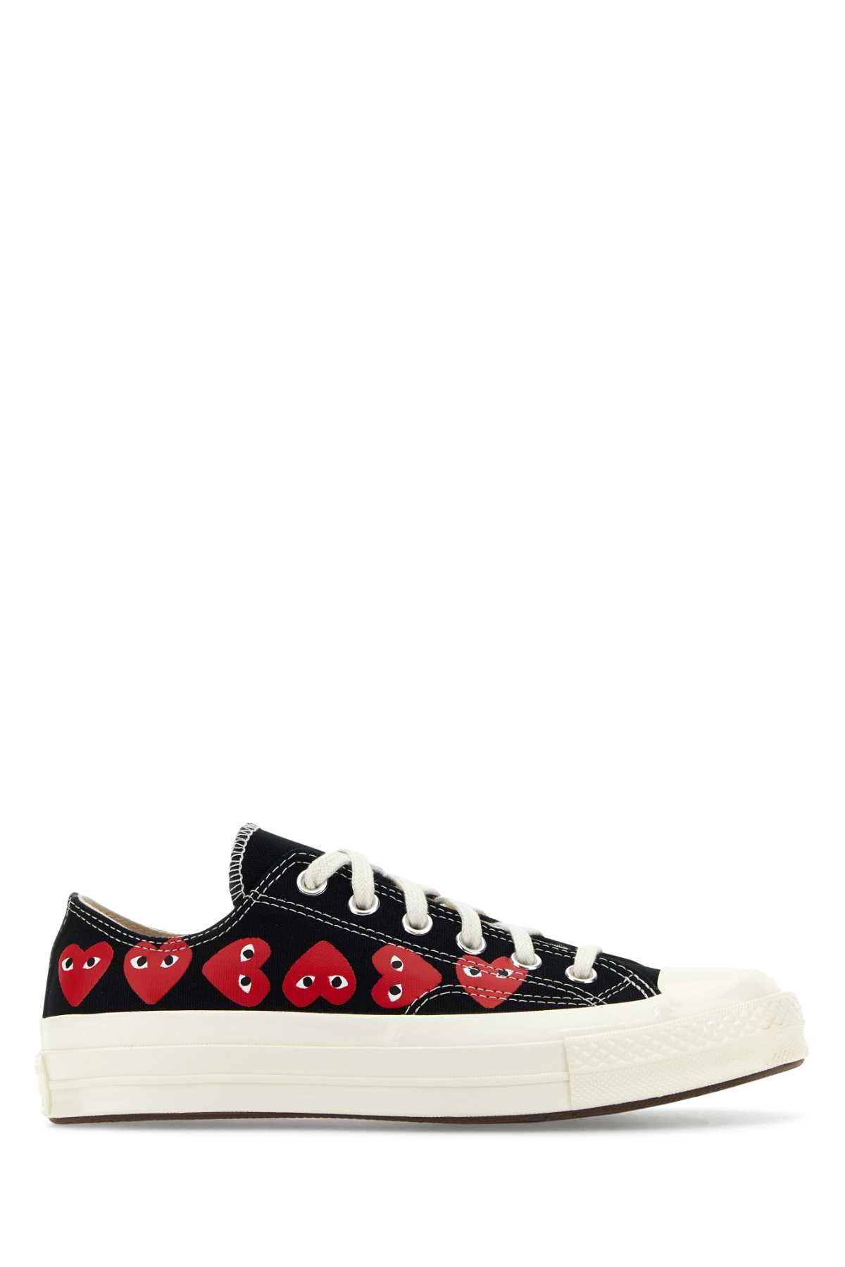 Black Canvas Comme Des Garã§Ons X Converse Sneakers