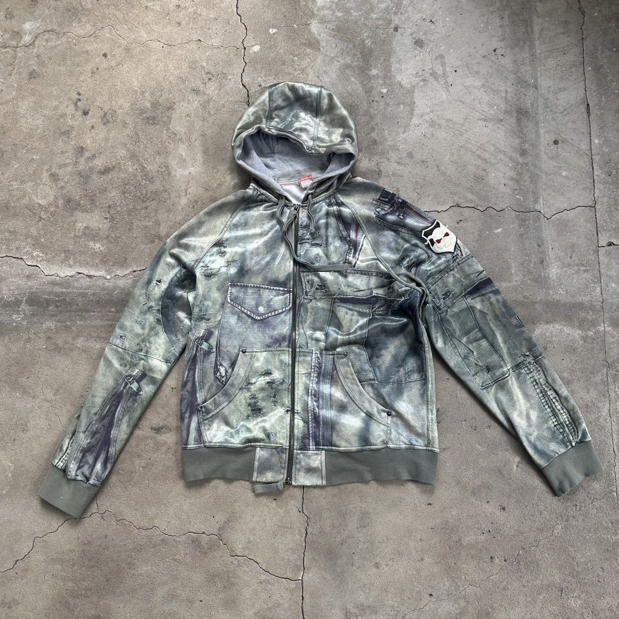 JET SET Vintage 90s Jet Set hoodie full print Size US L / EU 52-54 / 3 - 1 Thumbnail