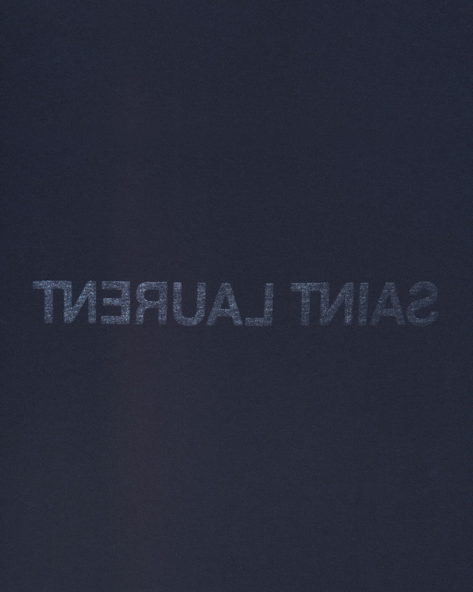 Saint Laurent Paris o1tr1nto0325 665234 Reverse Logo T-Shirt in Navy Size XL / US 12-14 / IT 48-50 - 3 Thumbnail