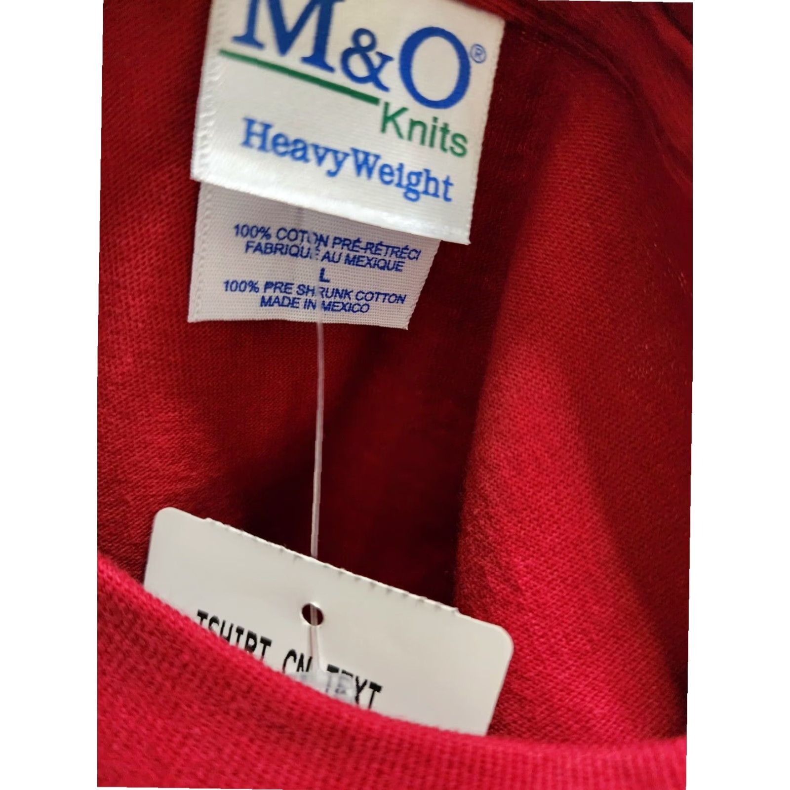 Vintage VINTAGE 90s Mens L Red Canada Travel Souvenir T Shirt Deadstock Knit Short Sleeve Crew Neck Size US L / EU 52-54 / 3 - 4 Thumbnail