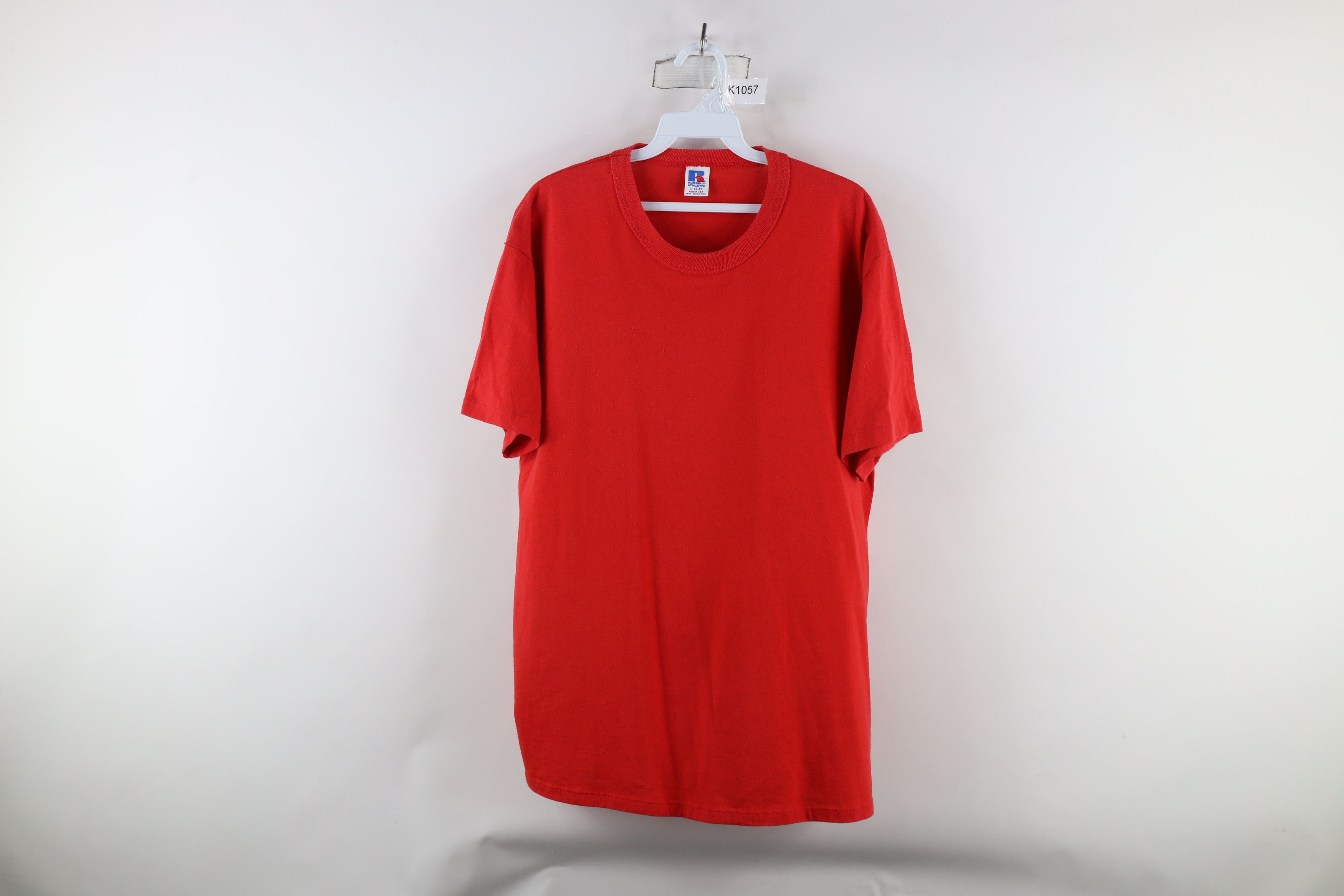 Russell Athletic × Vintage Vintage 90s Russell Athletic Short Sleeve T-Shirt Red USA Size US L / EU 52-54 / 3 - 1 Thumbnail