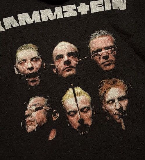Band Tees Vintage 90s Rammstein ‘Sehnsucht Faces’ Euro Bootleg Hoodie Size US XL / EU 56 / 4 - 9 Thumbnail