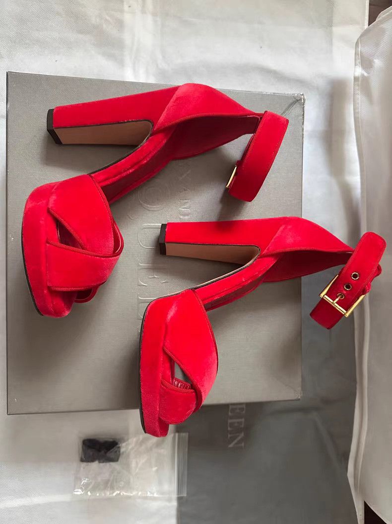 Alexander McQueen Alexander McQueen Sandals Heels。Q9 Size US 6 / IT 36 - 4 Thumbnail