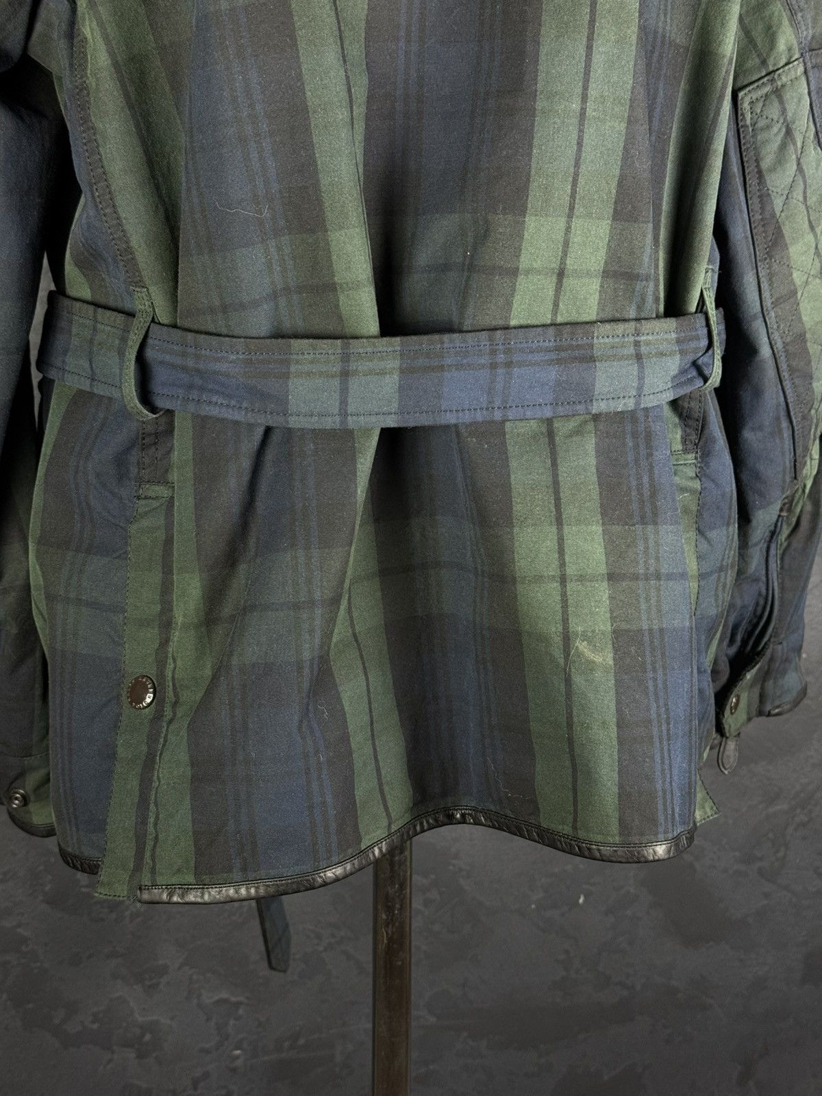 Polo Ralph Lauren Vintage Polo Ralph Lauren Mens Waxed Belted Motorcycl Jacket Size US XL / EU 56 / 4 - 14 Thumbnail