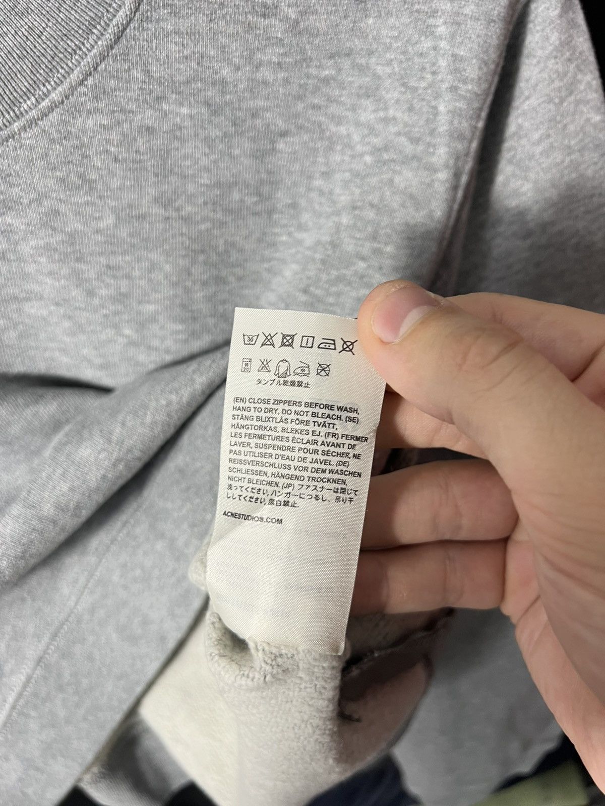 Acne Studios 🩶 Acne Studios Bird Z Sweatshirt Fleece Pullover Cropped Size XS / US 0-2 / IT 36-38 - 10 Thumbnail