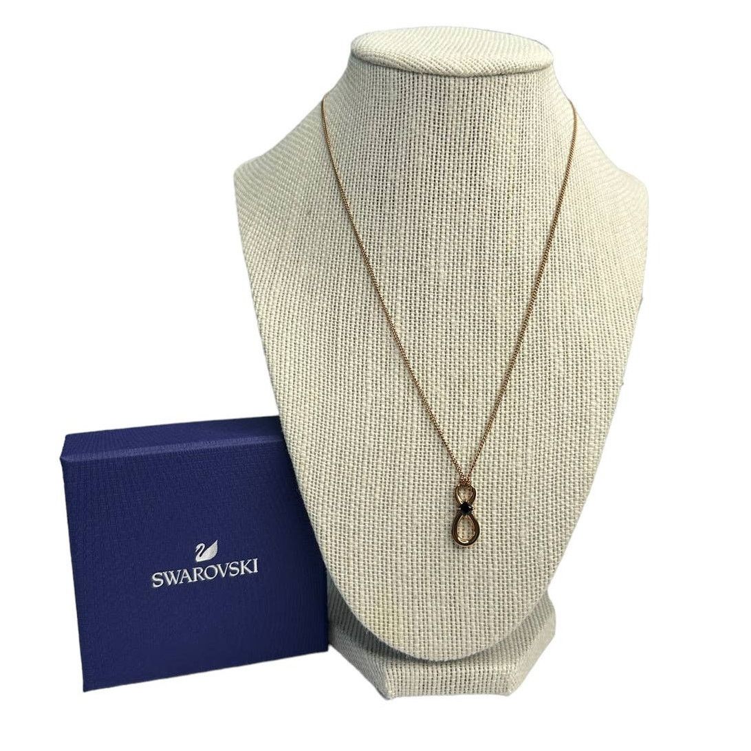 Swarovski Swarovski Crystal Unisex Infinity Rose-Gold Tone Necklace Size ONE SIZE - 1 Thumbnail