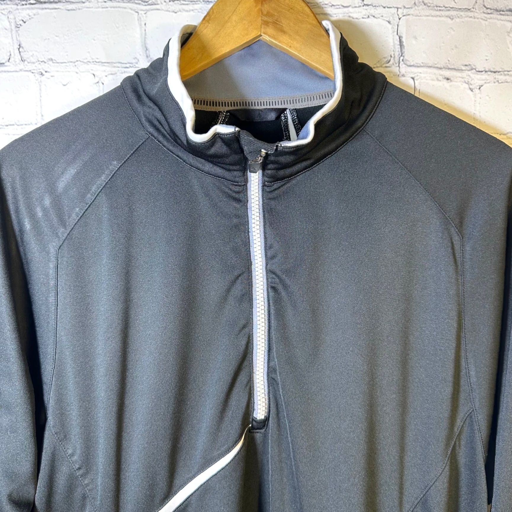 Vintage Zero Restriction Mens Tour Series Quarter Zip Pullover Black White Size M Size US M / EU 48-50 / 2 - 2 Thumbnail