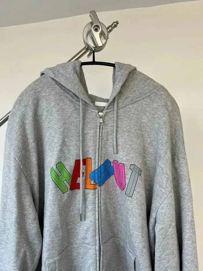Helmut Lang Helmut Lang logo printing zip-up hoodie-2505 Size US XL / EU 56 / 4 - 3 Thumbnail