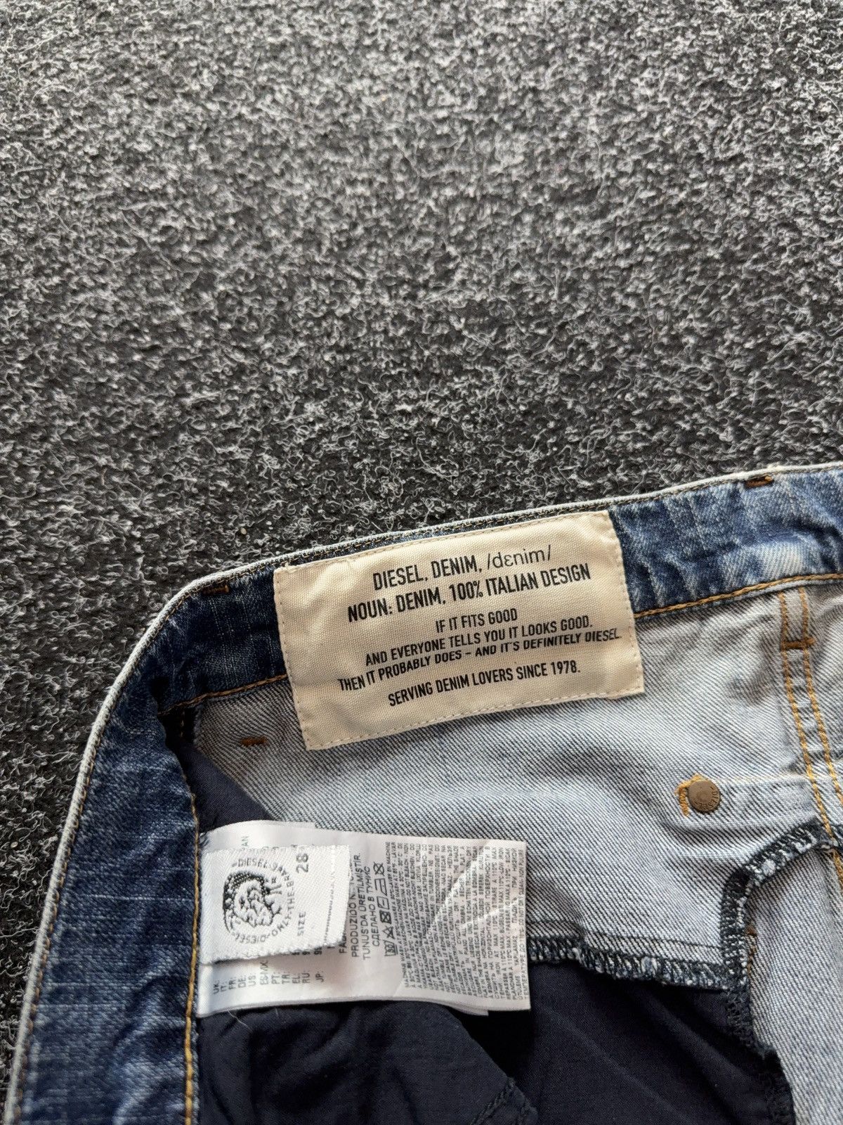 Diesel Diesel D-Fetar Distressed Denim Jeans Light Wash Size US 28 / EU 44 - 12 Thumbnail