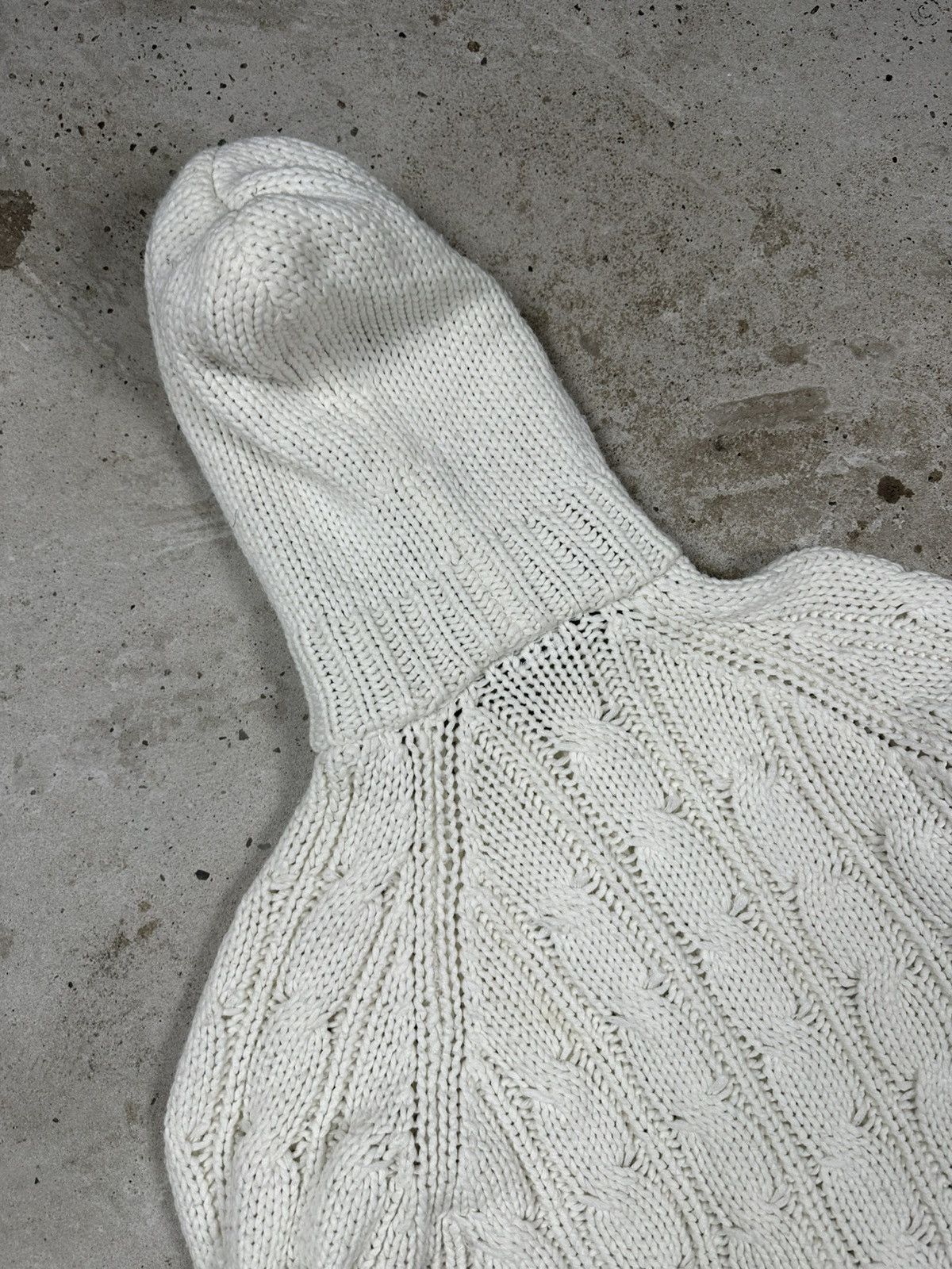 If Six Was Nine × Japanese Brand × Le Grande Bleu (L.G.B.) Vintage Y2K Faux Fur Cable Knit Full Zip Hooded Sweater Size US S / EU 44-46 / 1 - 16 Thumbnail