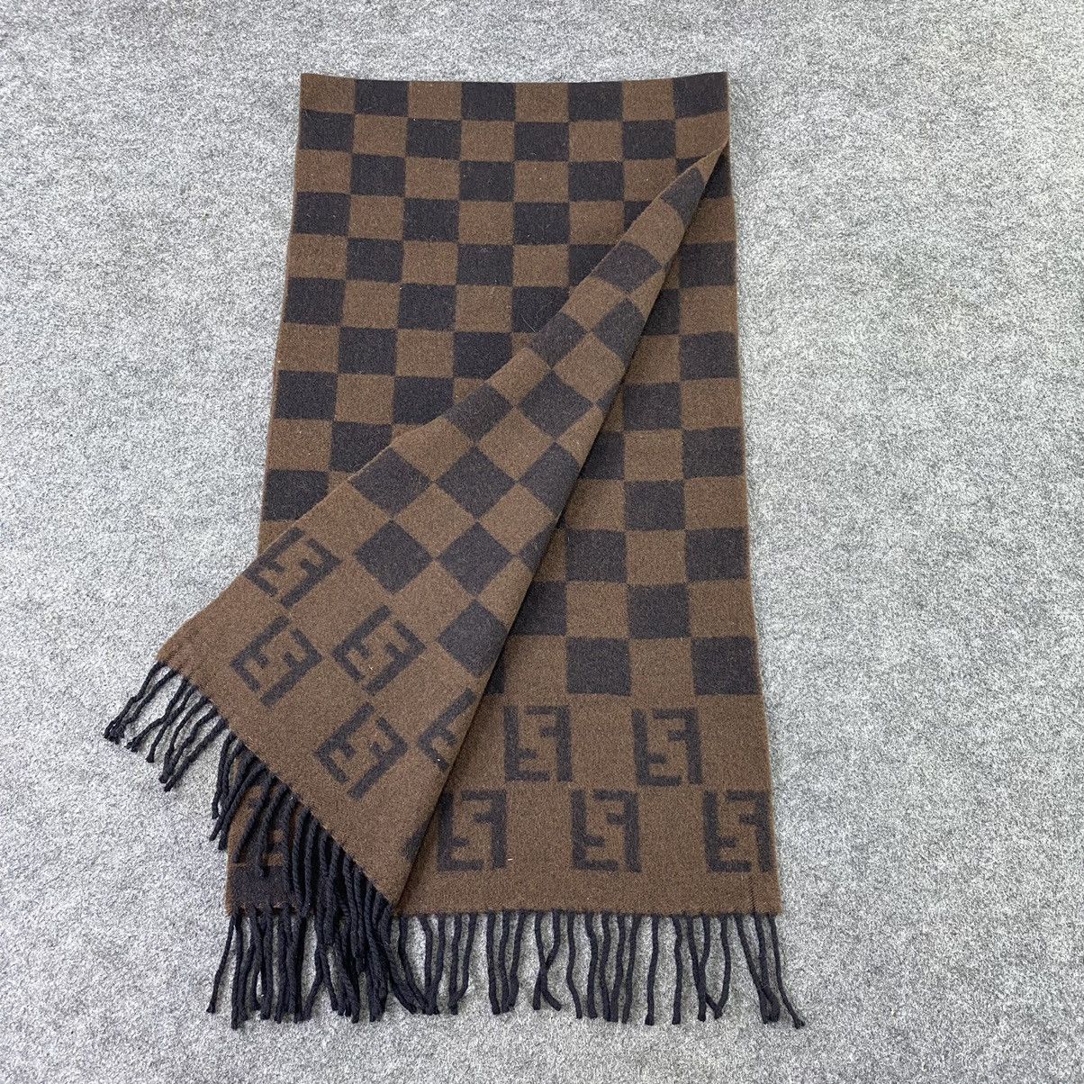 Fendi × Vintage Fendi Wool Scarf / Muffler / Neckwear - T1409 Size ONE SIZE - 4 Thumbnail