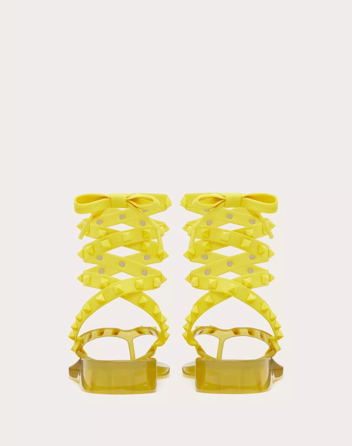 Valentino o1s1wg111125 Rockstud Rubber Thong Sandals Matching Studs Size US 9 / IT 39 - 3 Thumbnail