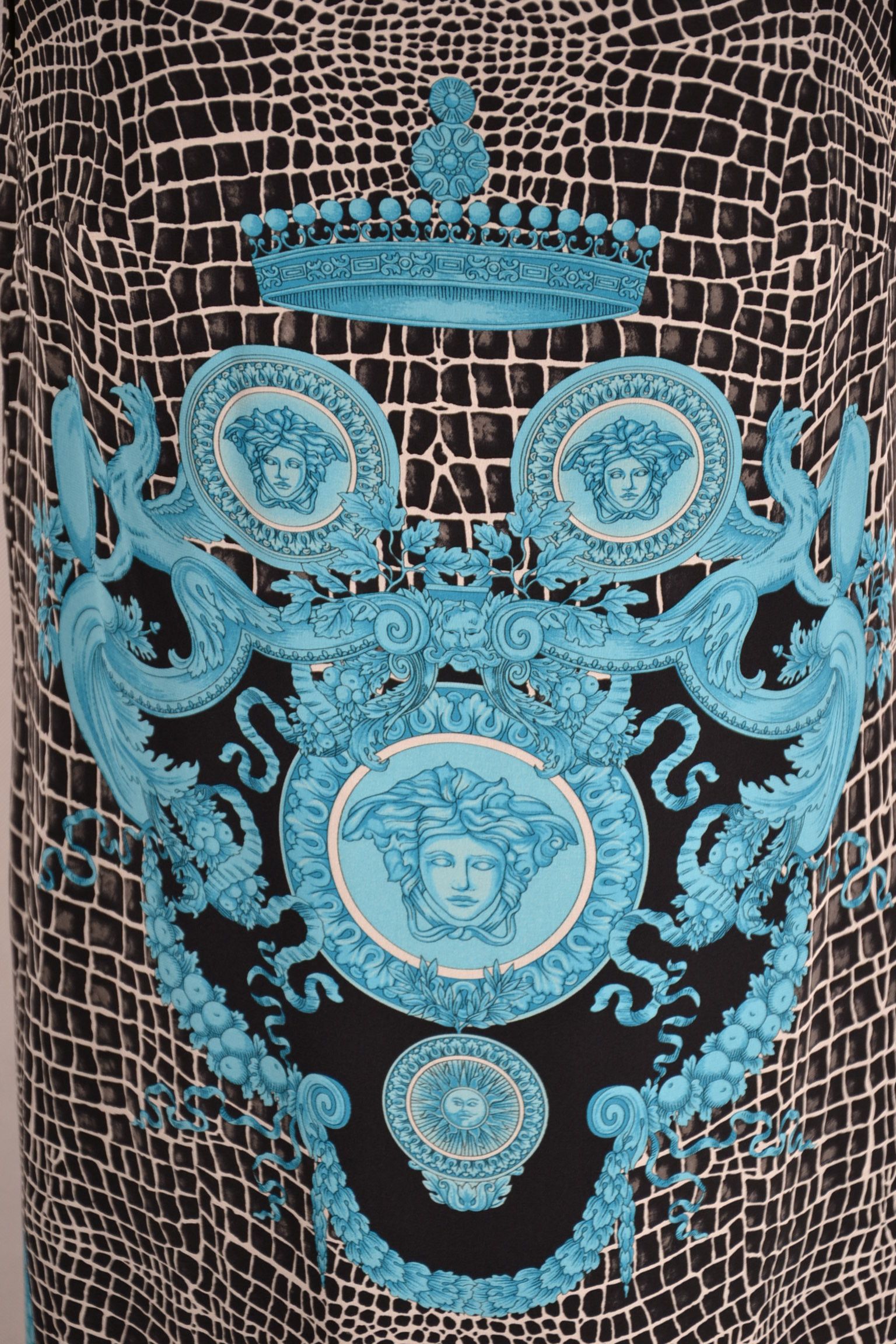 Versace GIANNI VERSACE Medusa Mini Dress 44 Silk Vintage Rare Size M / US 6-8 / IT 42-44 - 2 Thumbnail