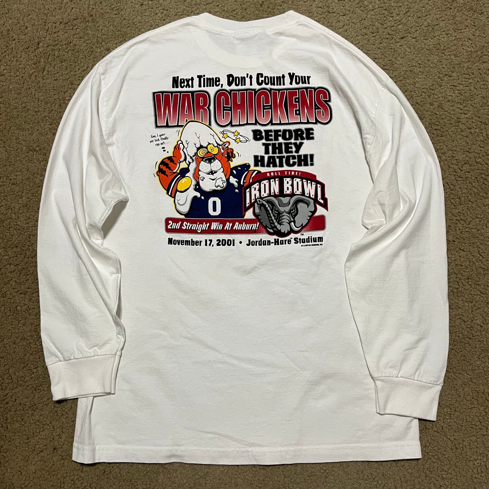 Other 2001 Alabama ‘Thanks Auburn’ Graphic Long Sleeve Shirt XL Size US XL / EU 56 / 4 - 2 Thumbnail