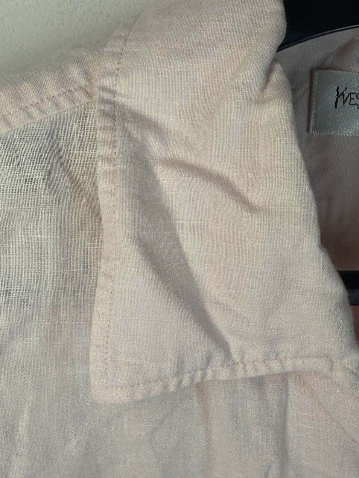Yves Saint Laurent Linen YSL Shirt Short Sleeve Button Up Collar Vintage y2k Size US XL / EU 56 / 4 - 12 Thumbnail