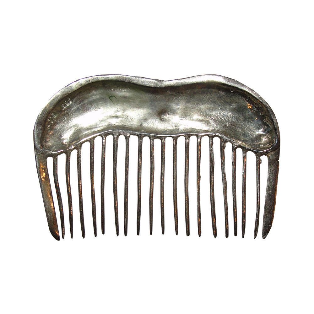 Designer Small Antique Silver Chinese Dragon Hair Comb Alberto Juan Size ONE SIZE - 3 Thumbnail