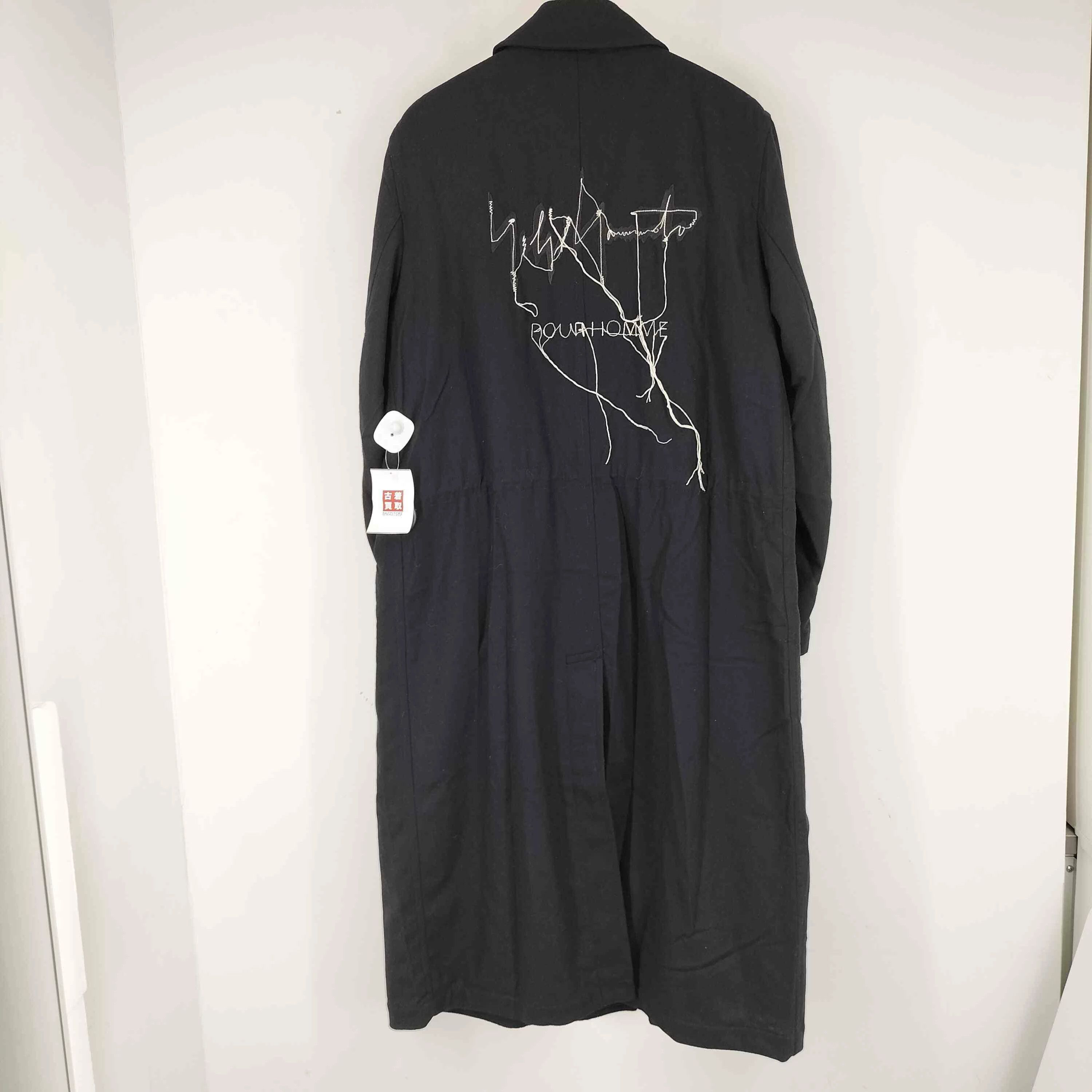 Yohji Yamamoto YOHJI YAMAMOTO POUR HOMME/19AW Back Logo Long Coat Size US XXL / EU 58 / 5 - 2 Thumbnail