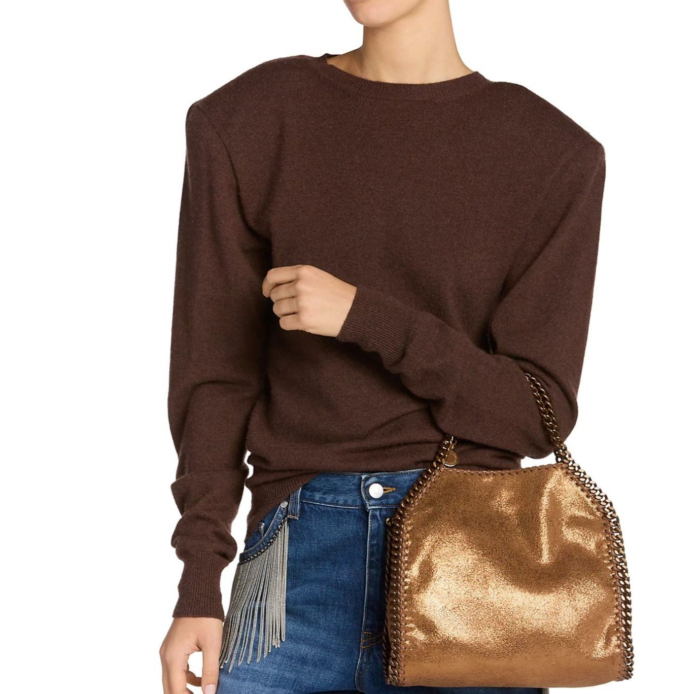 Stella McCartney Stella McCartney Metallic falabella Chain Tote Bag Size ONE SIZE - 2 Thumbnail