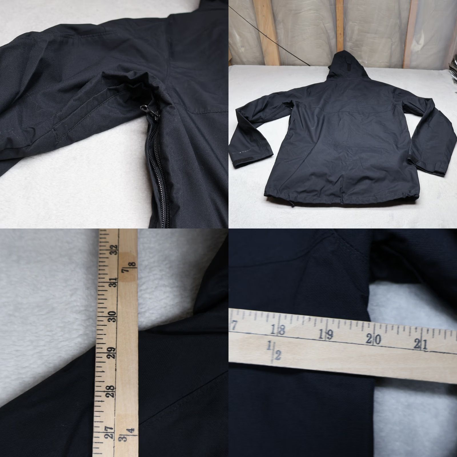 Vintage Columbia Jacket Mens Small Black 3-in-1 Omni-Tech Shell Wind Rain Waterproof Hiking Outdoor Casual Travel Workwear Size US S / EU 44-46 / 1 - 10 Thumbnail