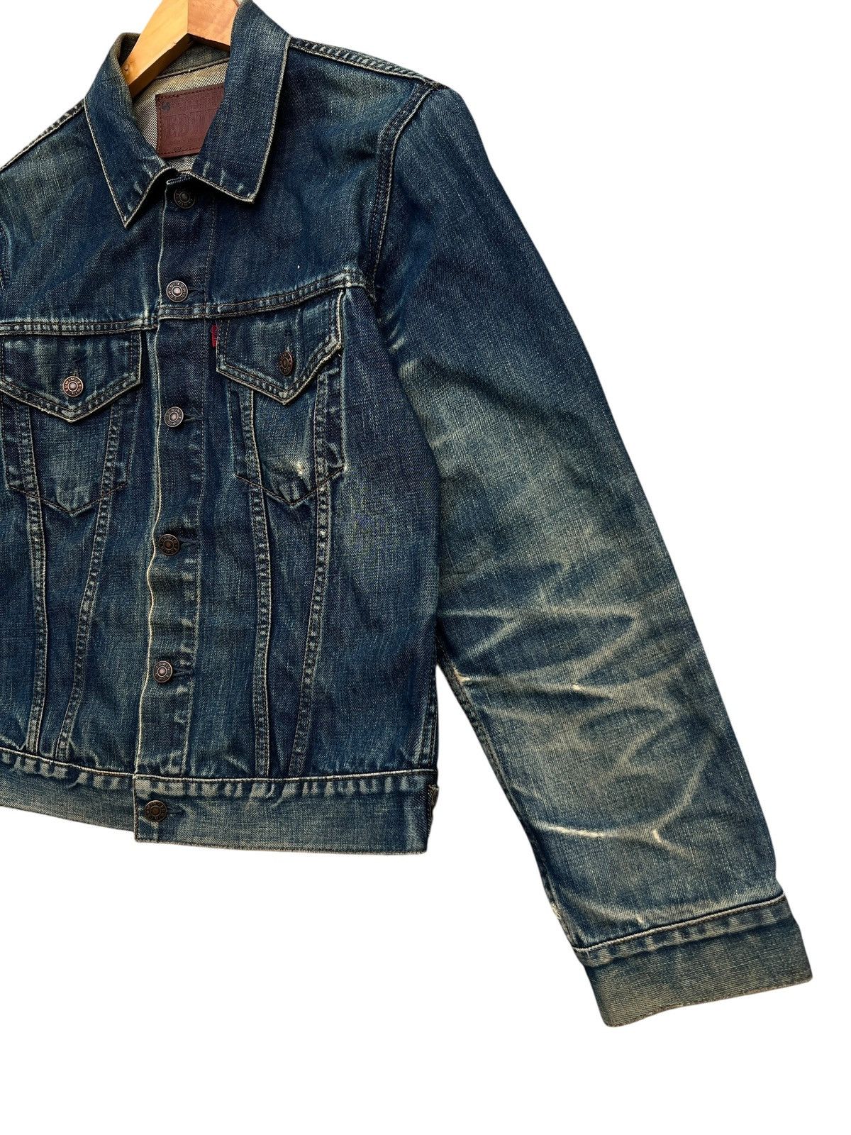 Edwin Vintage Edwin Japan Mudwash Distressed Denim Jacket Size US M / EU 48-50 / 2 - 6 Thumbnail