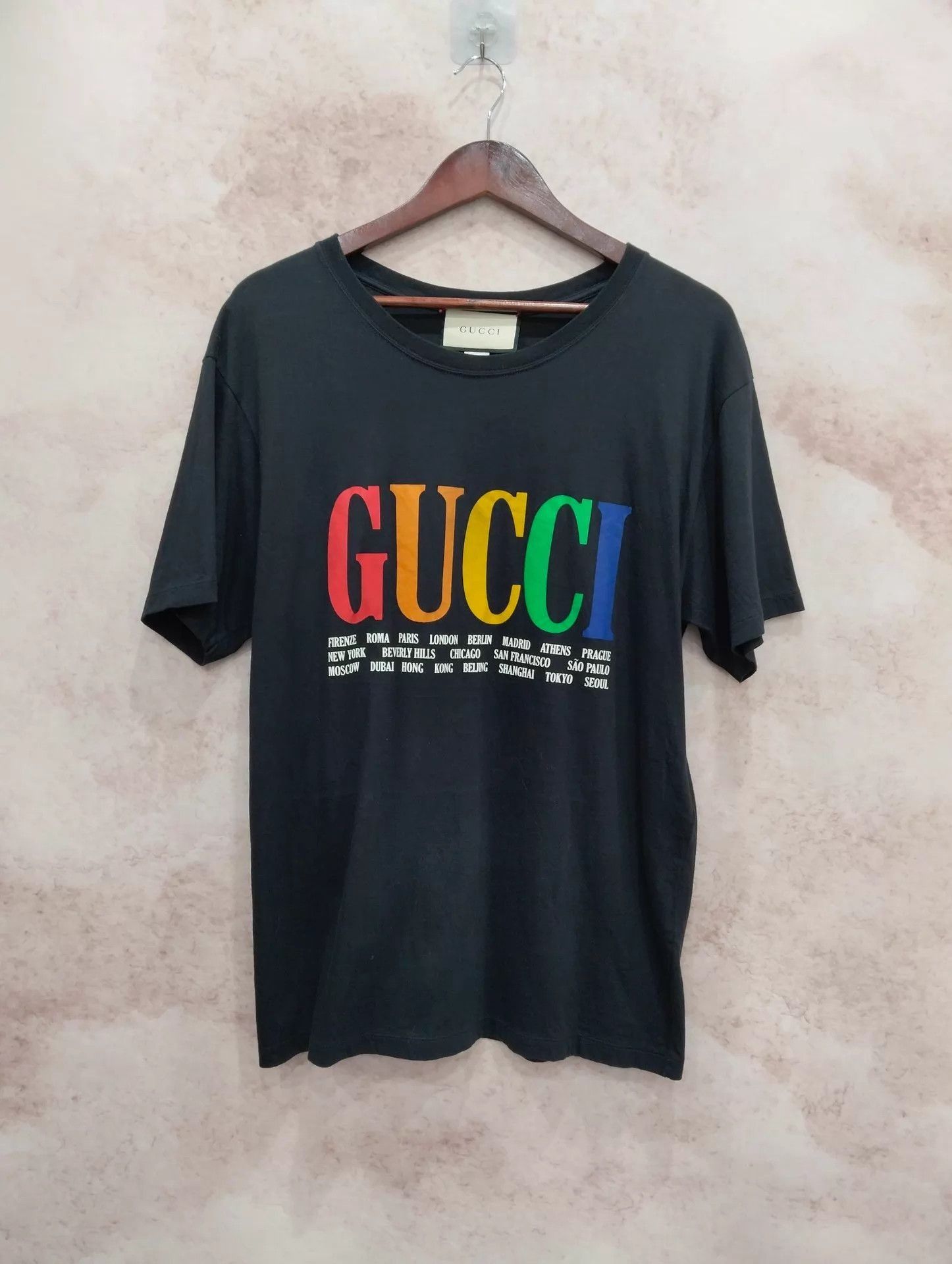 Gucci Black Short Sleeve Graphic Print T-Shirt Size US L / EU 52-54 / 3 - 1 Thumbnail