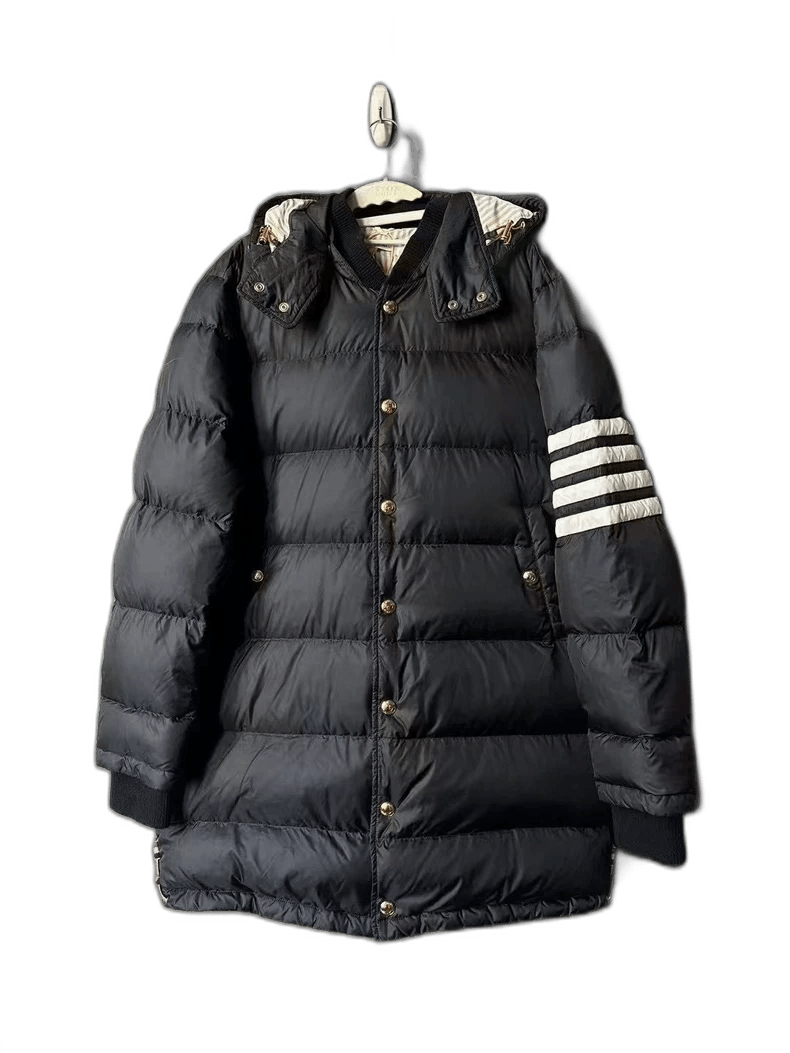 Thom Browne Thom Browne Long Navy Puffer Jacket Size US M / EU 48-50 / 2 - 1 Thumbnail