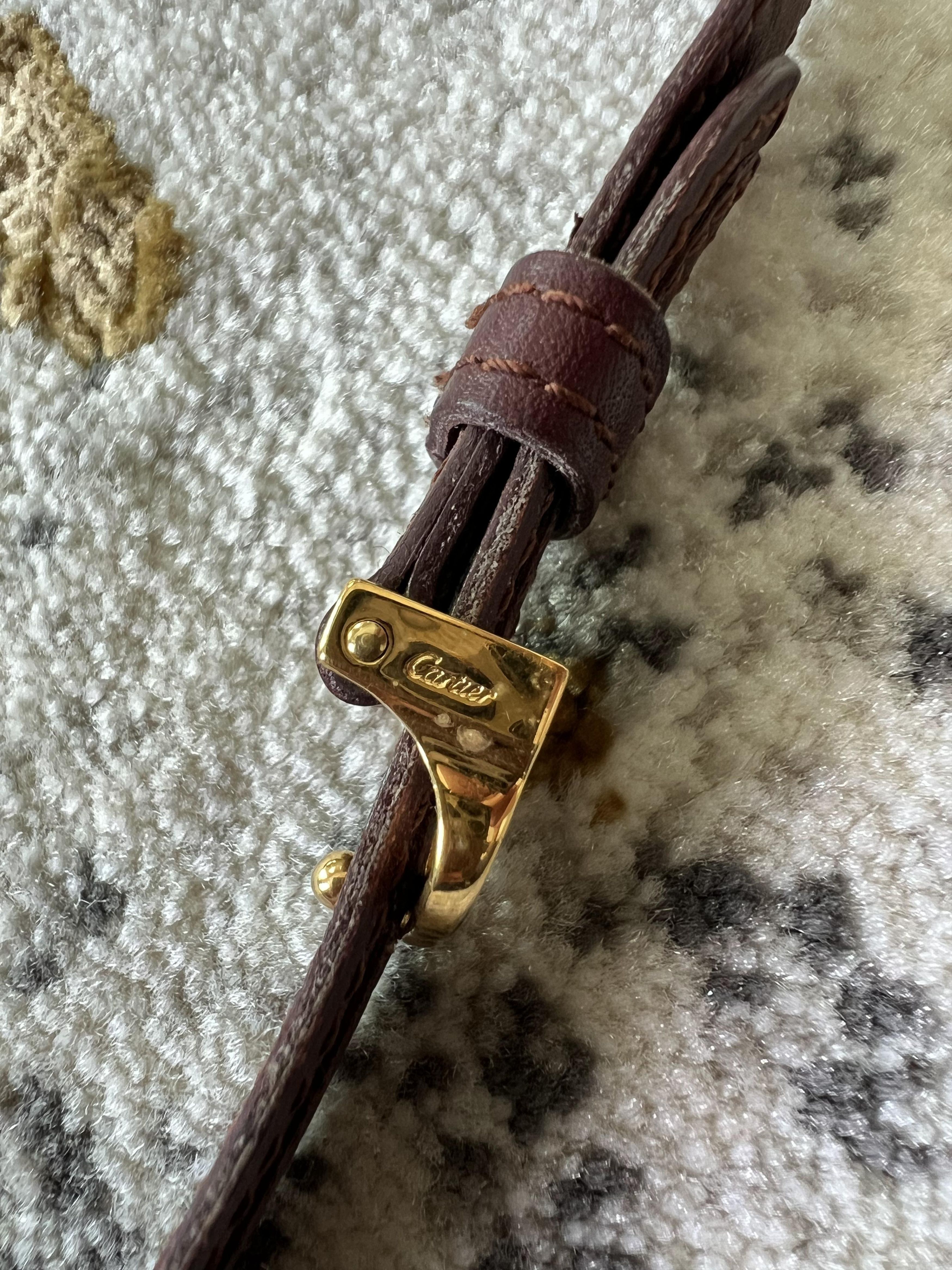 Cartier × Vintage Vintage Must De Cartier leather belt Size ONE SIZE - 6 Thumbnail