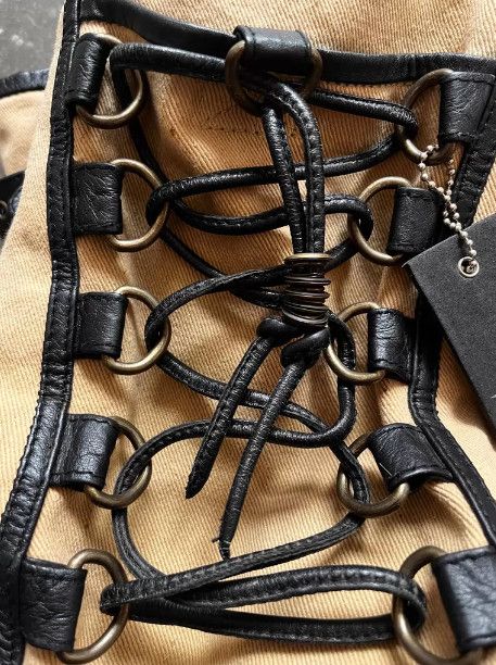 KMRii KMRii Early Rivet & Drawstring Denim Tote Bag Size ONE SIZE - 6 Thumbnail