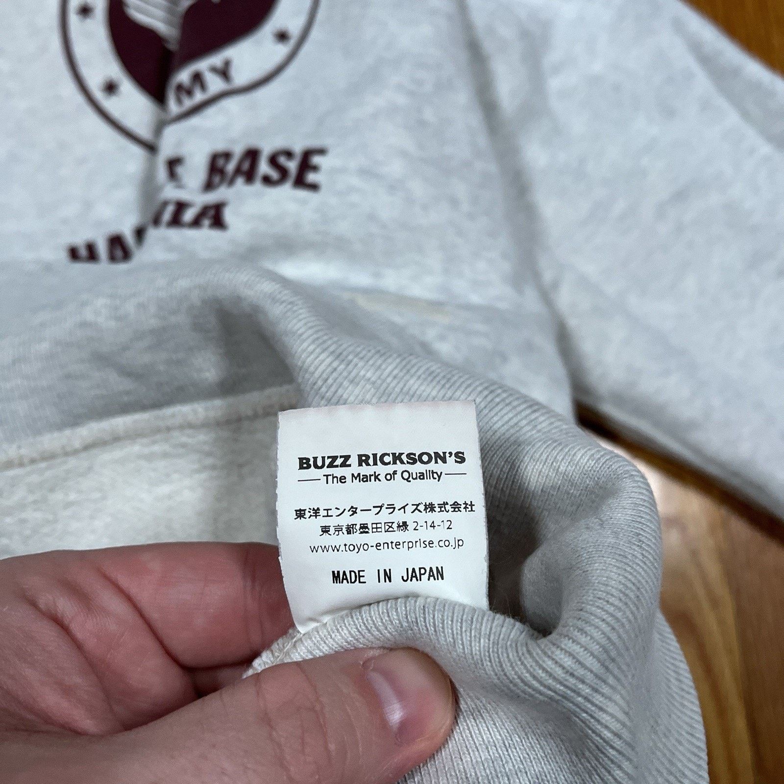 Buzz Rickson's Buzz Rickson's USAF Military Style Heather Gray Hoodie Size US S / EU 44-46 / 1 - 8 Thumbnail