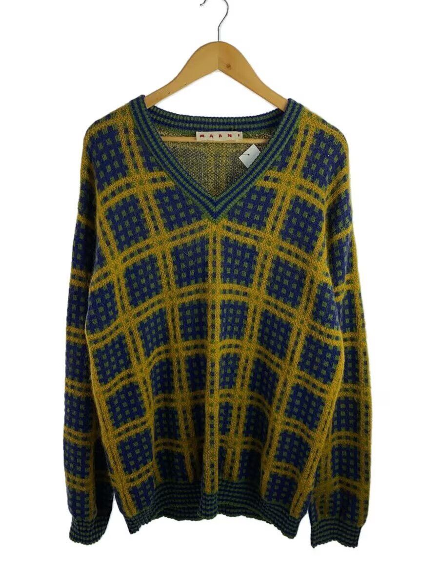 Marni AW23 Plaid Mohair Knit Sweater Size US M / EU 48-50 / 2 - 1 Thumbnail