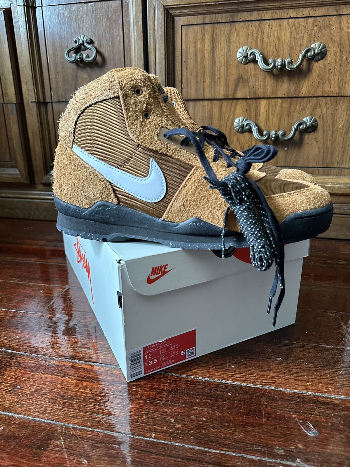 Nike × Stussy STUSSY X NIKE BALTORO SP TAN SIZE 12 Size US 12 / EU 45 - 1 Thumbnail