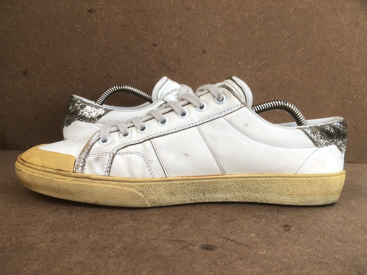 Saint Laurent Paris Saint Laurent White Leather Sneakers Size 42 Size US 8 / EU 41 - 8 Thumbnail
