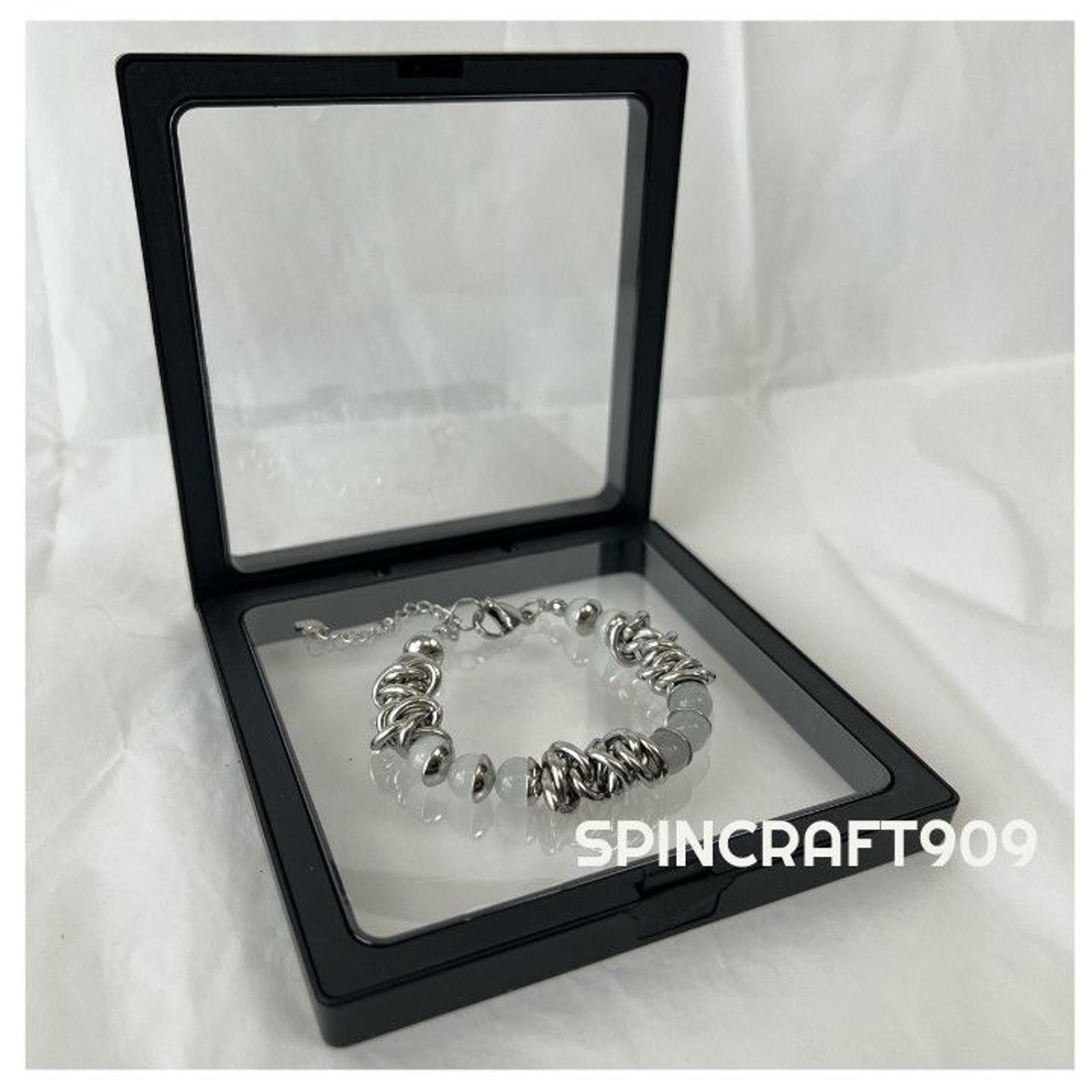 Jewelry Crystal Silver Chain Link Bracelet Size ONE SIZE - 3 Thumbnail