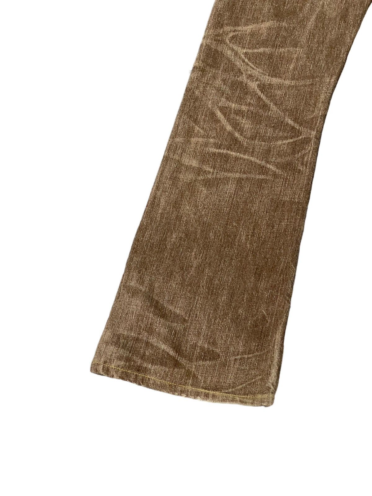 Edwin Flare Jeans Edwin Japan Faded Distress Boot Cut 7🟦7 Size US 31 - 16 Thumbnail
