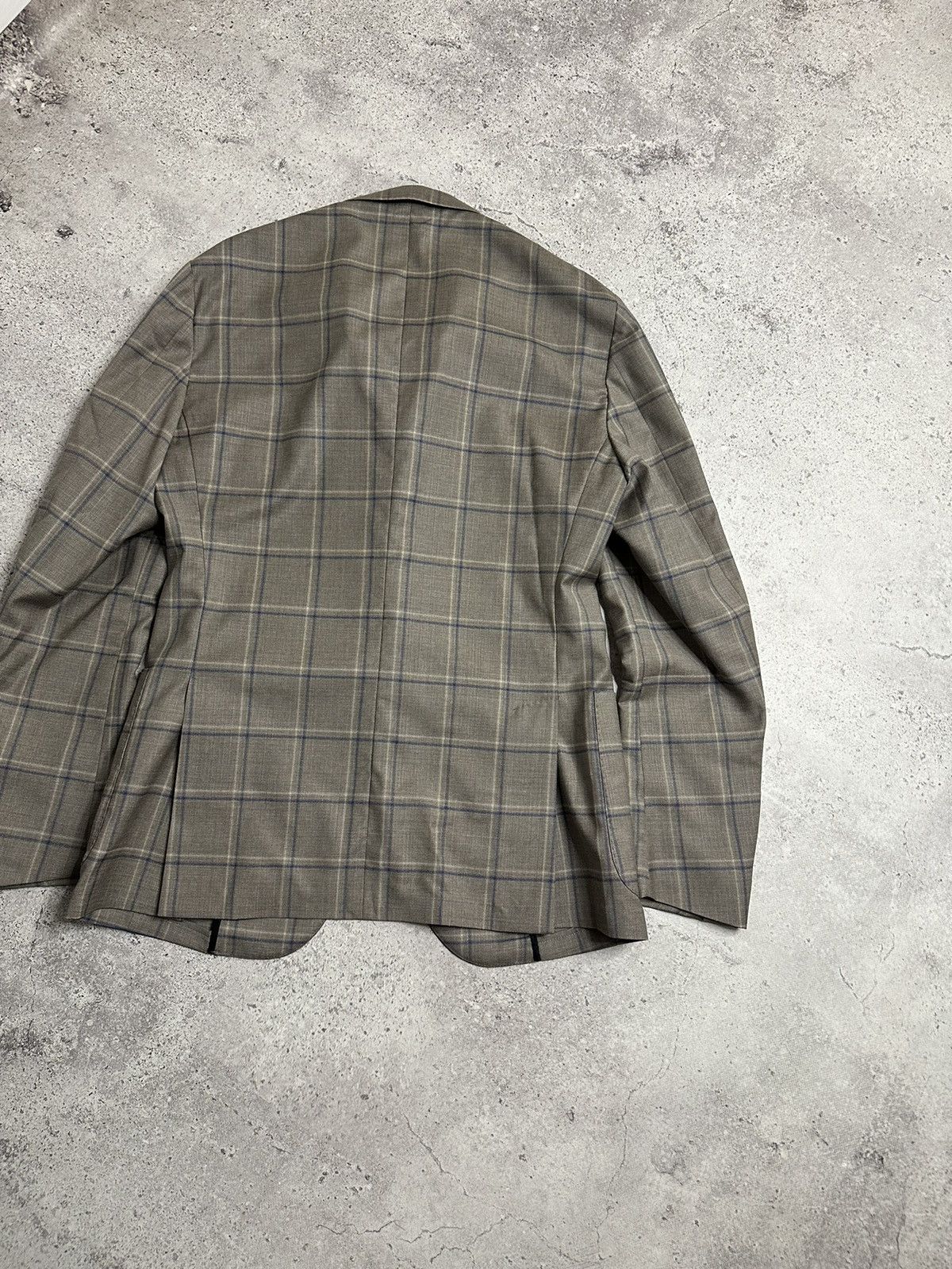 Boggi Boggi Milano Reda 1865 Light Beige Plaid Wool Blazer Size US S / EU 44-46 / 1 - 13 Thumbnail