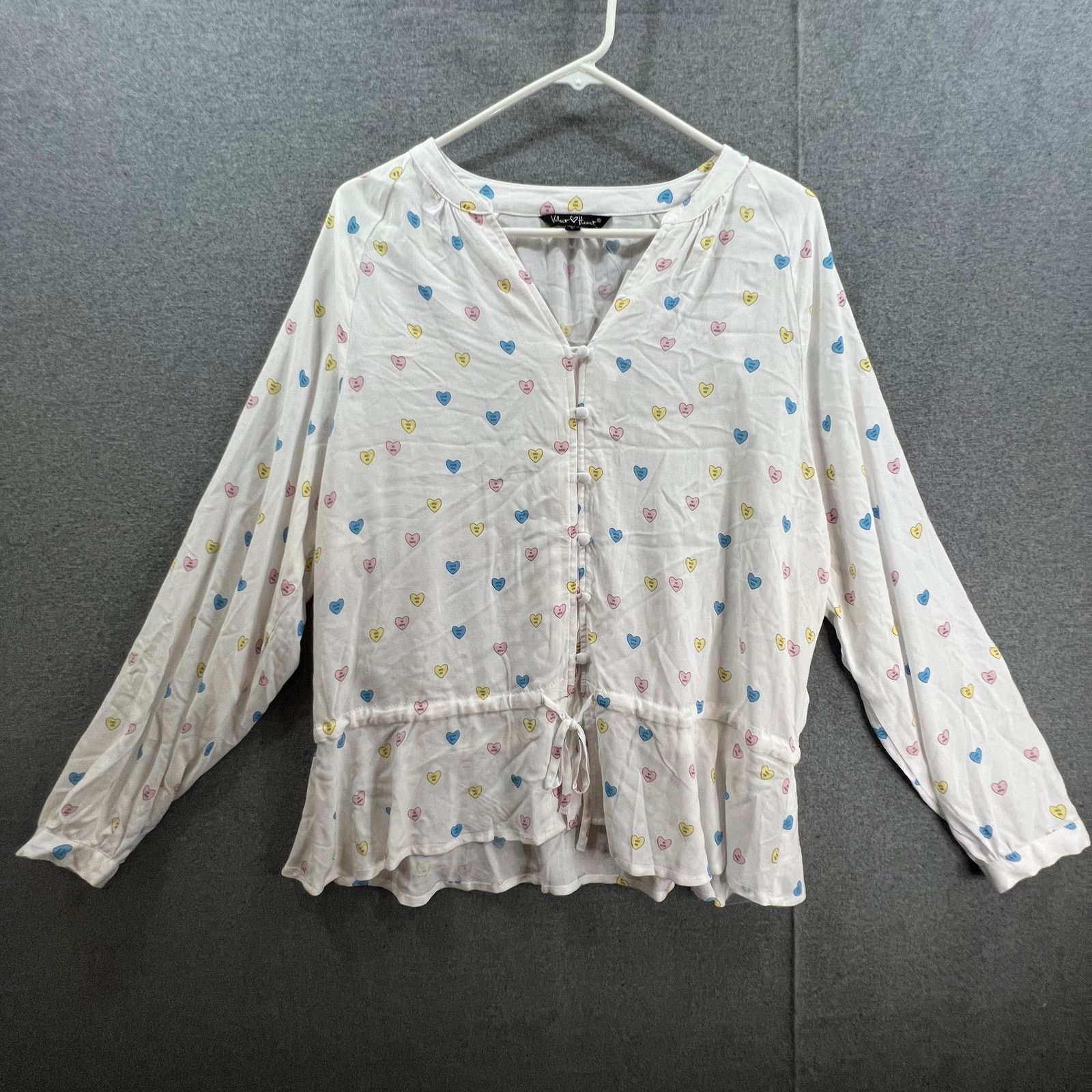 Other Velvet Heart Shirt Women Size L White Size L / US 10 / IT 46 - 1 Thumbnail