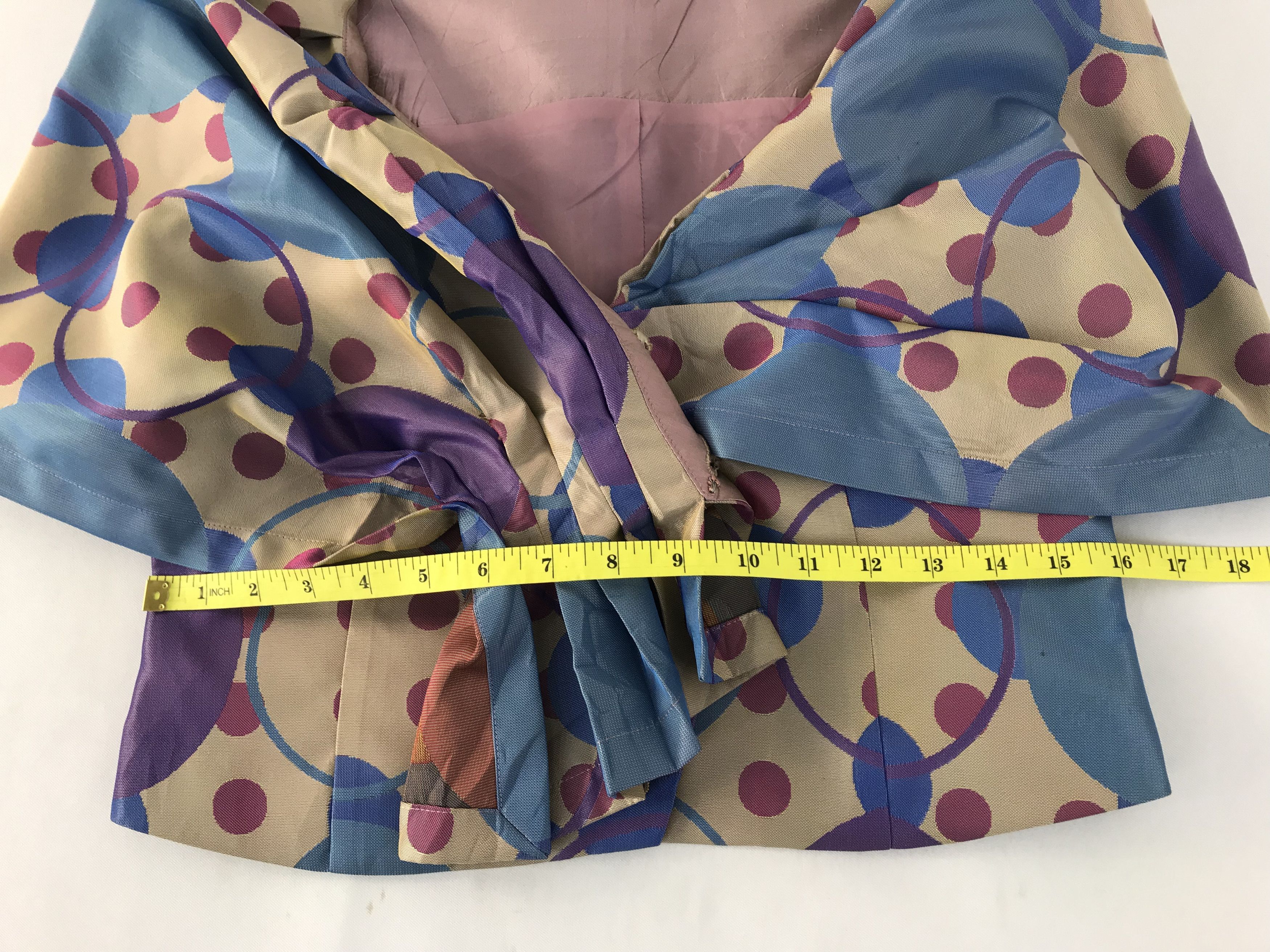90s Japanese Brand Ritsuko Shirahama Floral Polkadot Coat