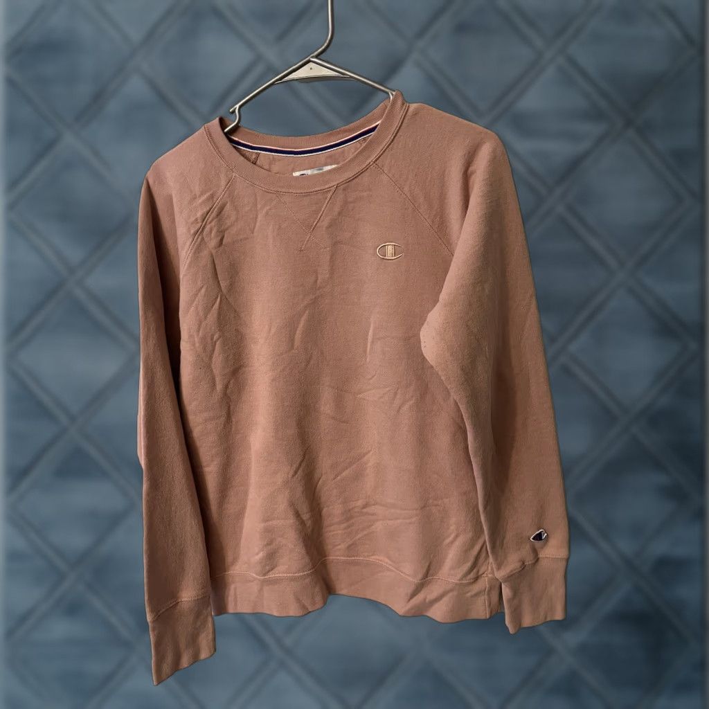 Champion Champion Mens Sweatshirt Large Pink Solid Crewneck Adult Size US L / EU 52-54 / 3 - 1 Thumbnail