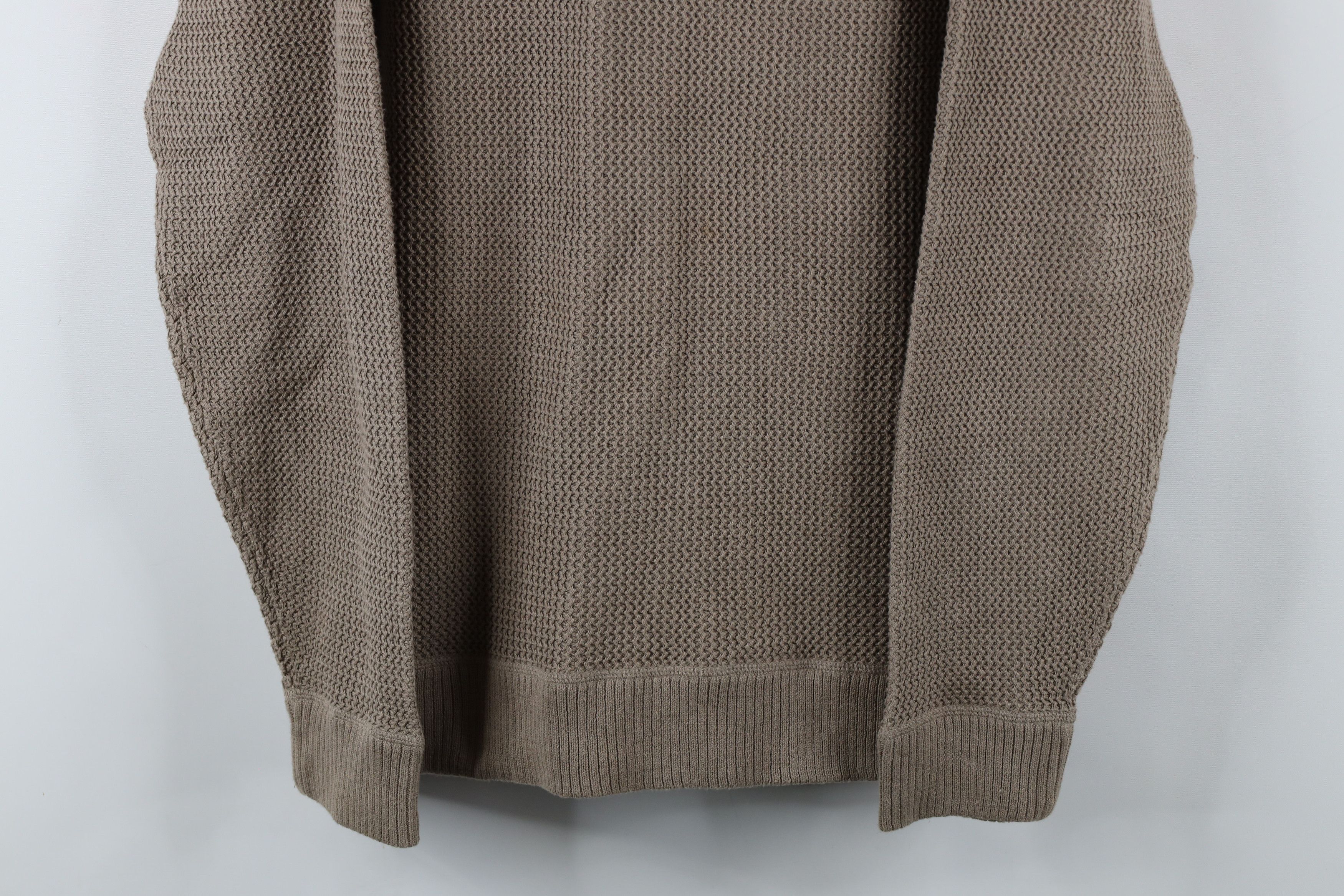 Vintage Vintage 90s Streetwear Thermal Knit Weave Sweater Beige Size US L / EU 52-54 / 3 - 3 Thumbnail