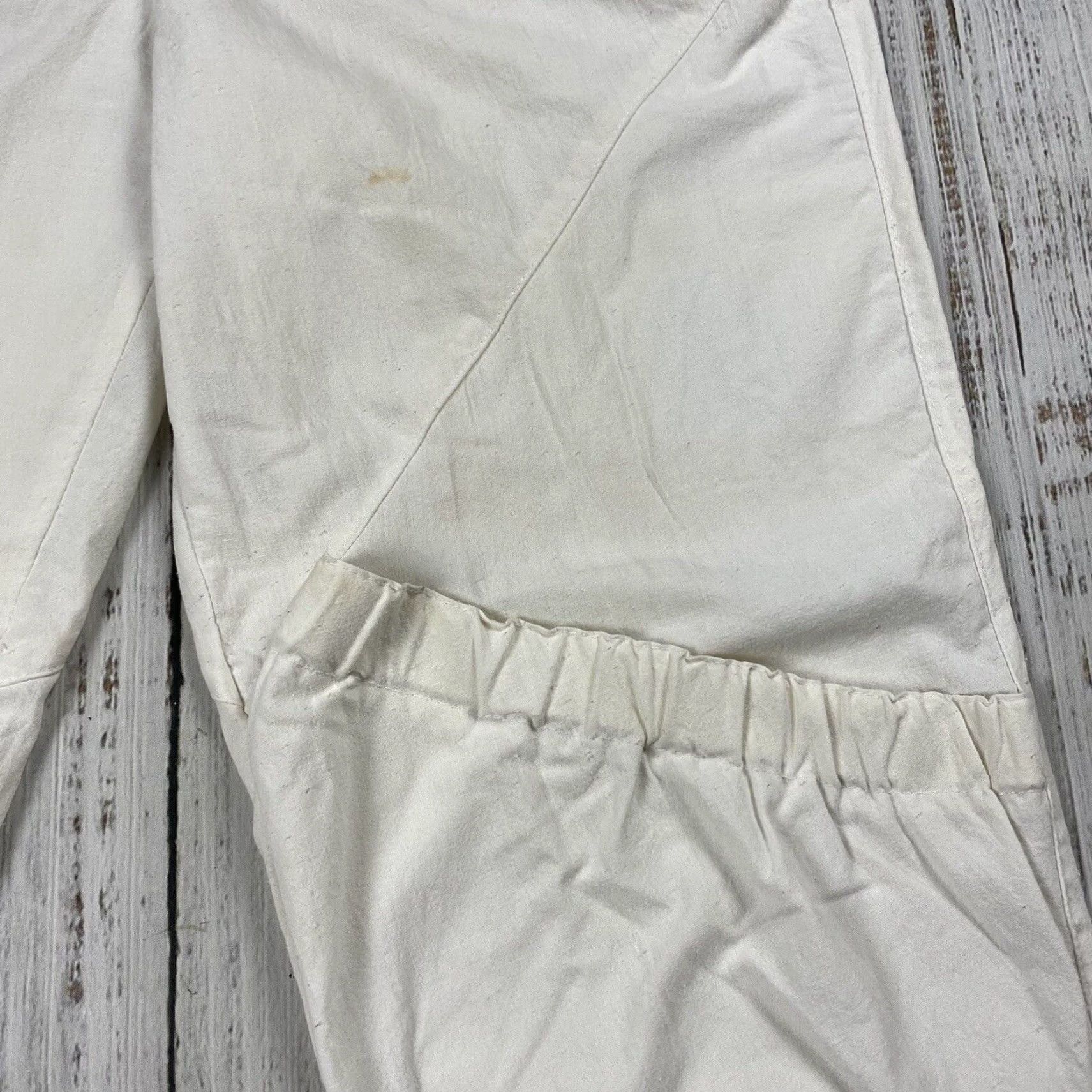 Vintage VINTAGE Gitano Women's Cargo Pants 28x28 White Lightweight Baggy Parachute 80s 90s Mens Size 28" / US 6 / IT 42 - 5 Thumbnail
