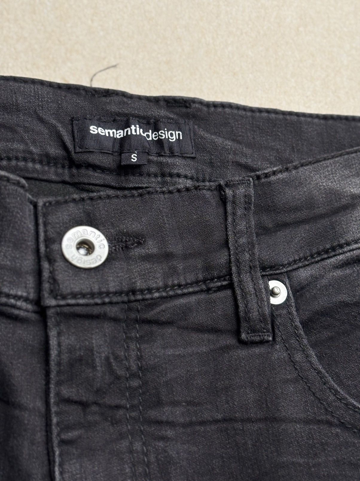 semanticdesign SEMANTIC DESIGN lace-up jeans Size US 27 - 4 Thumbnail