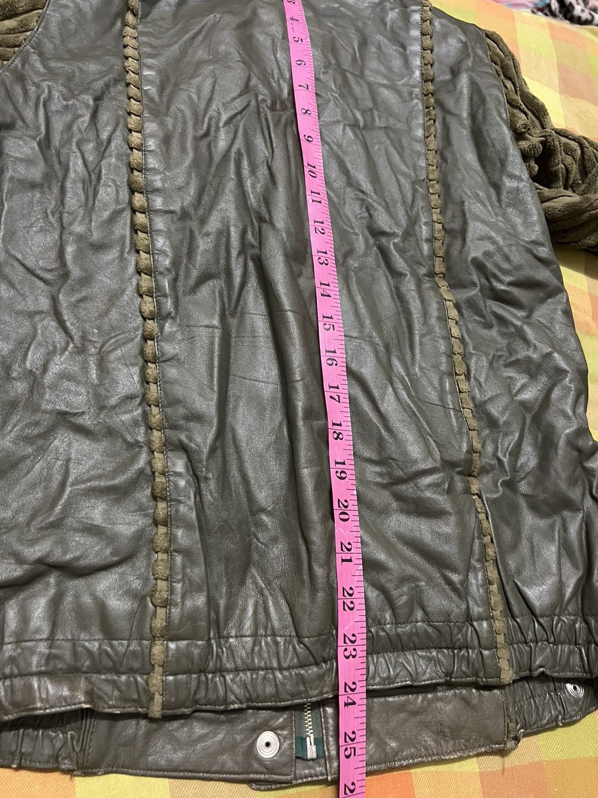 Japanese Brand × Vintage Vintage PARIENNE PART 3 zipper jacket leather sleeve velvet Size US M / EU 48-50 / 2 - 15 Thumbnail