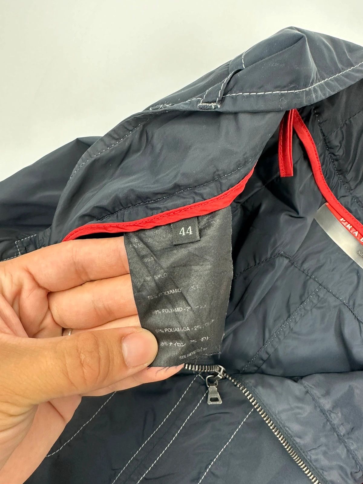 Prada Prada Sport SS03 Navy Tech Nylon Skirt Contrast Stitches Size 30" / US 8 / IT 44 - 8 Thumbnail