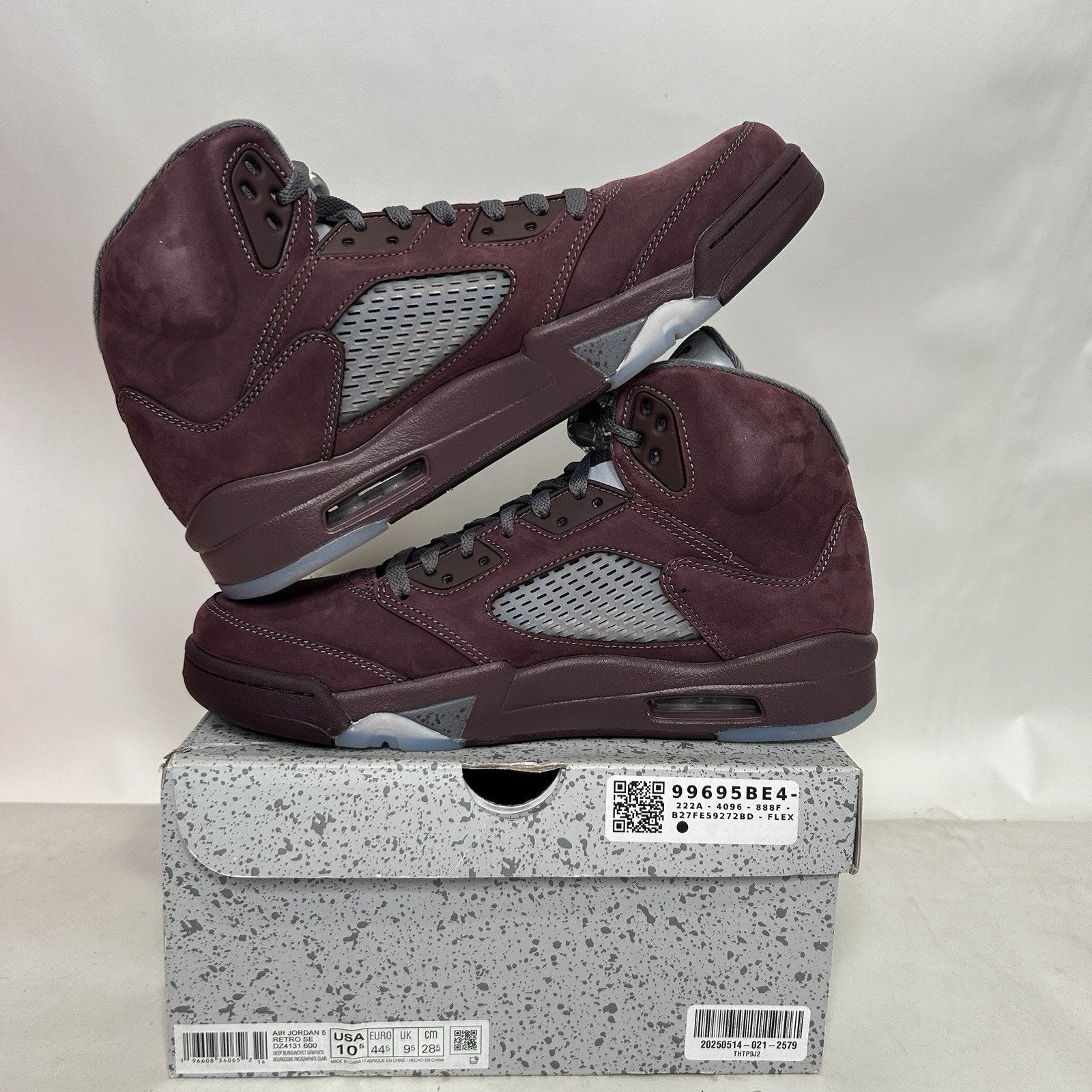 Jordan Brand Nike Air Jordan 5 Retro SE “Burgundy” Size US 10.5 / EU 43-44 - 3 Thumbnail