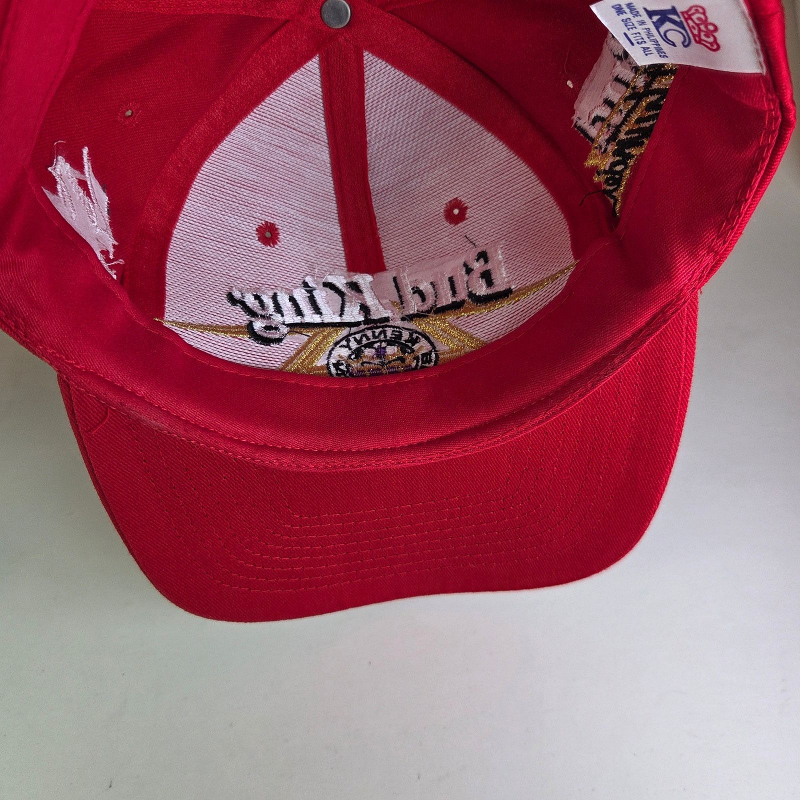 Budweiser Vintage Bud King Racing Snapback Hat Kenny Bernstein Size ONE SIZE - 8 Thumbnail