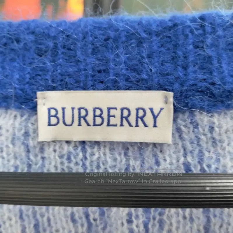 Burberry Burberry Women's Blue Wool Long Sleeve Sweater. Size L / US 10 / IT 46 - 3 Thumbnail