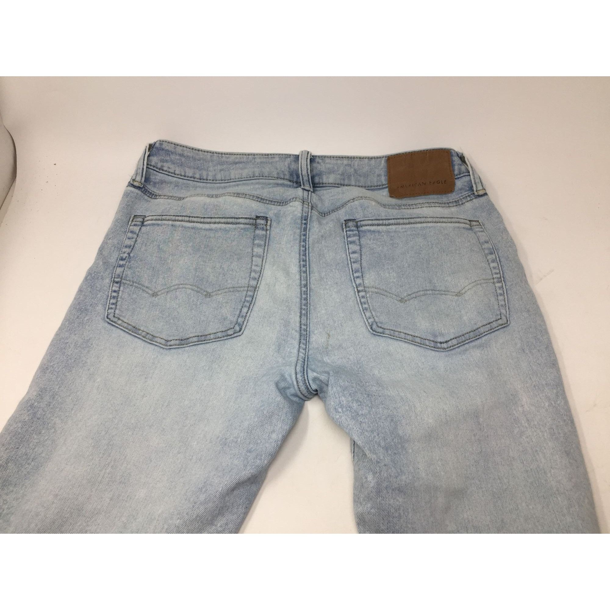 American Eagle Outfitters Mens American Eagle Airflex 360 Slim Blue Jeans Size 32x30 Size US 32 / EU 48 - 5 Thumbnail