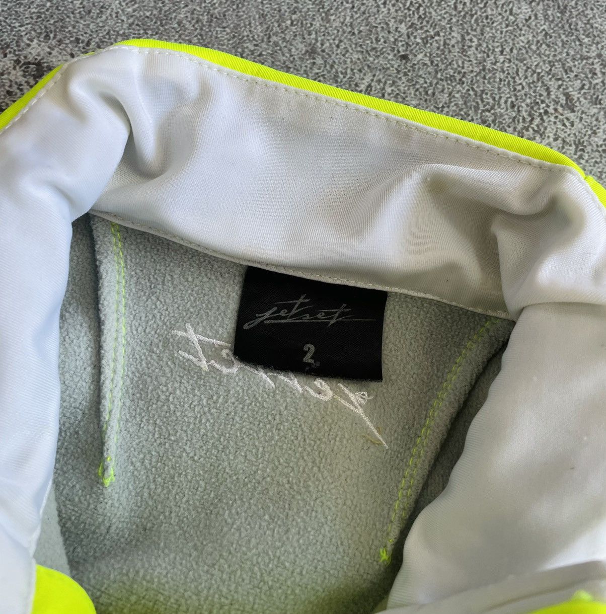JET SET Women Green SoftShell Jacket Size 2 ( M ) Outdoor