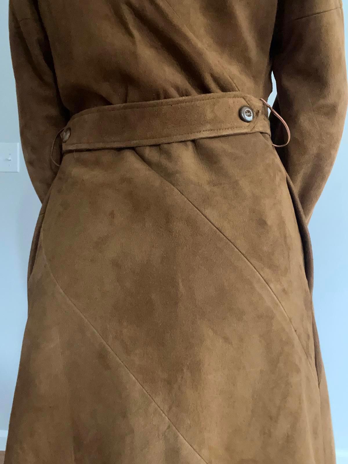Other Women’s small suede leather coat with belt Size S / US 4 / IT 40 - 8 Thumbnail