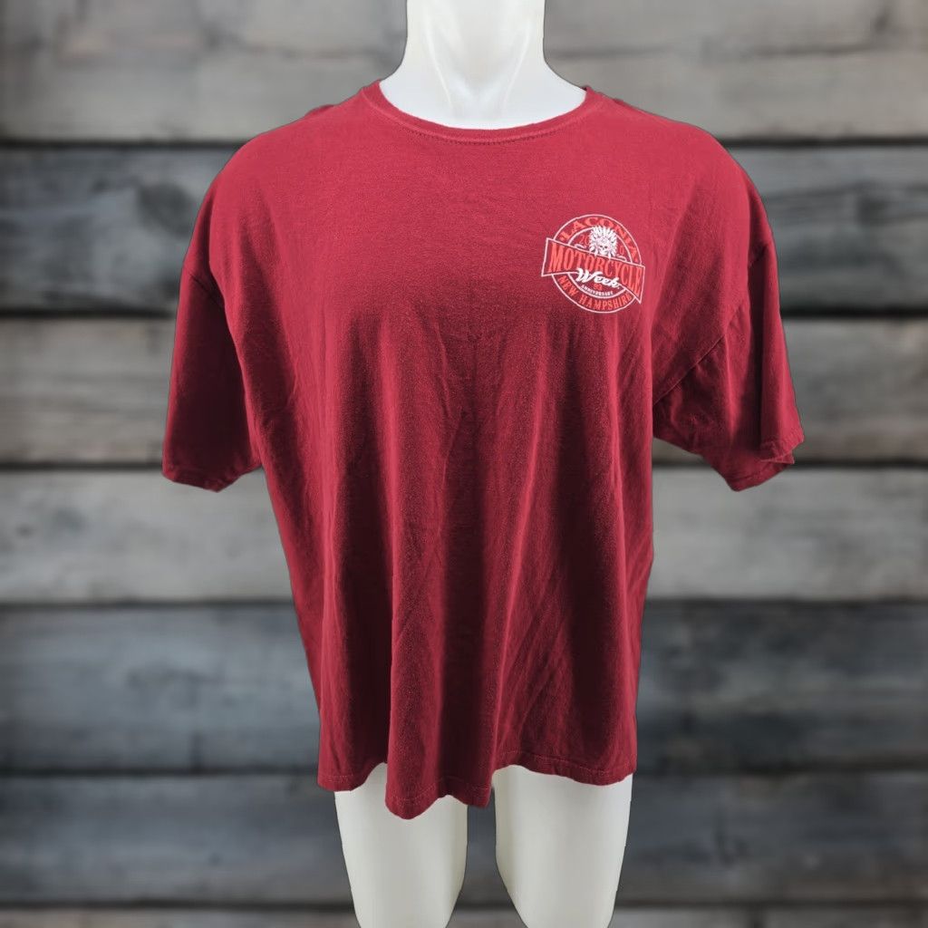 Vintage VINTAGE? No. 2016 Laconia Motorcycle Week New Hampshire T Shirt Adult XL Red Mens Size US XL / EU 56 / 4 - 1 Thumbnail